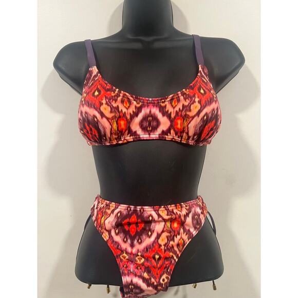 Victorias Secret Printed 2pc Bikini Swimsuit Size S - Picture 5 of 7